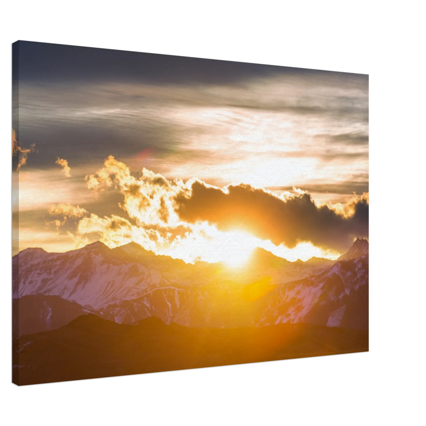 Ein Ausdruck moderner Ästhetik. Hochwertiger Kunstdrucke auf Leinwand -  Sonnenaufgang: passt in jedes Ambiente. Eine besondere Bereicherung für jeden Raum.