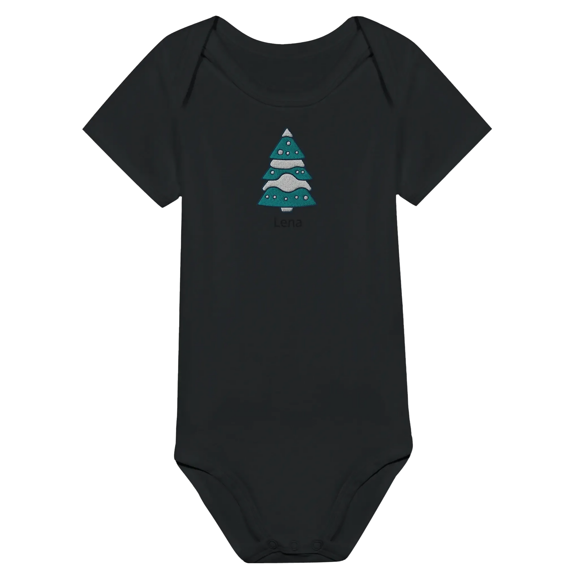 Liebevolle Erinnerung an Kindheitsmomente. Classic Baby Short Sleeve Bodysuit personalisiertes Geschenk zu Weihachten 🎅: freundlich und verspielt gestaltet. Ein Highlight für das Kinderzimmer.