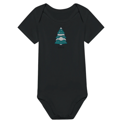 Liebevolle Erinnerung an Kindheitsmomente. Classic Baby Short Sleeve Bodysuit personalisiertes Geschenk zu Weihachten 🎅: freundlich und verspielt gestaltet. Ein Highlight für das Kinderzimmer.