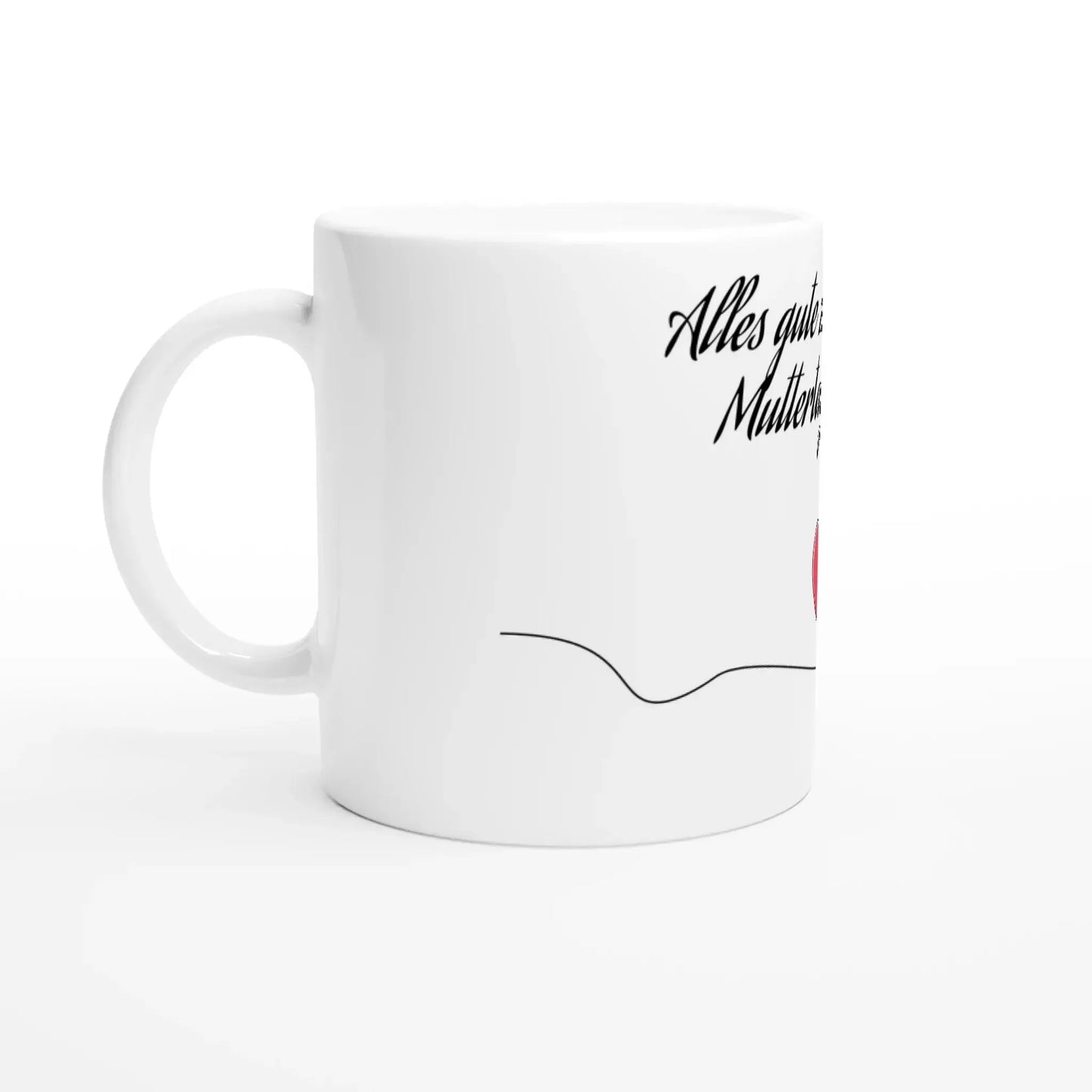 Liebevoll gestaltete personalisierte Tasse. Weiße Keramiktasse 11oz mit Farbe an der Innenseite: ideal für Büro, Homeoffice oder Zuhause. Perfekt als Geschenk für jeden Anlass.