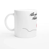 Liebevoll gestaltete personalisierte Tasse. Weiße Keramiktasse 11oz mit Farbe an der Innenseite: ideal für Büro, Homeoffice oder Zuhause. Perfekt als Geschenk für jeden Anlass.