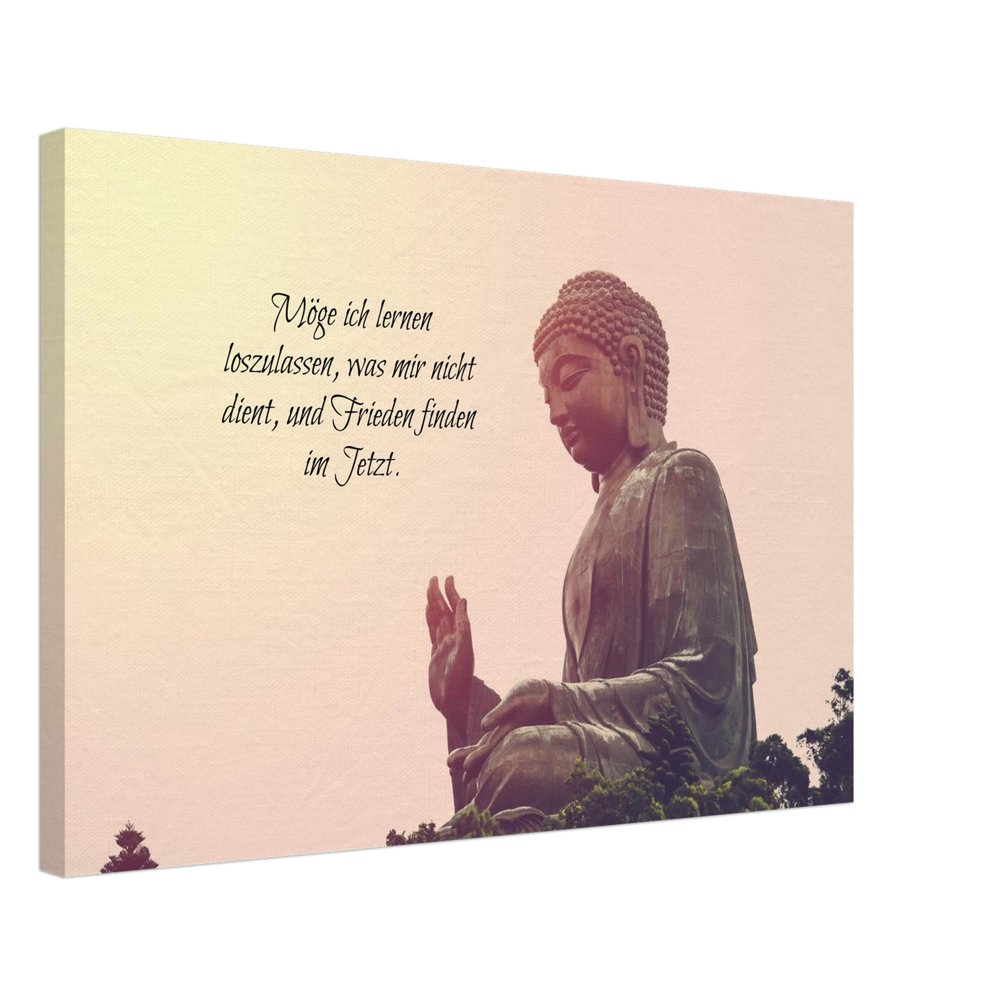 Stimmungsvolle Wandkunst für stilvolle Räume. Tibetan Kraftgebete Canvas Print – Immersive Art Experience: zeitlos und harmonisch. Eine besondere Bereicherung für jeden Raum.