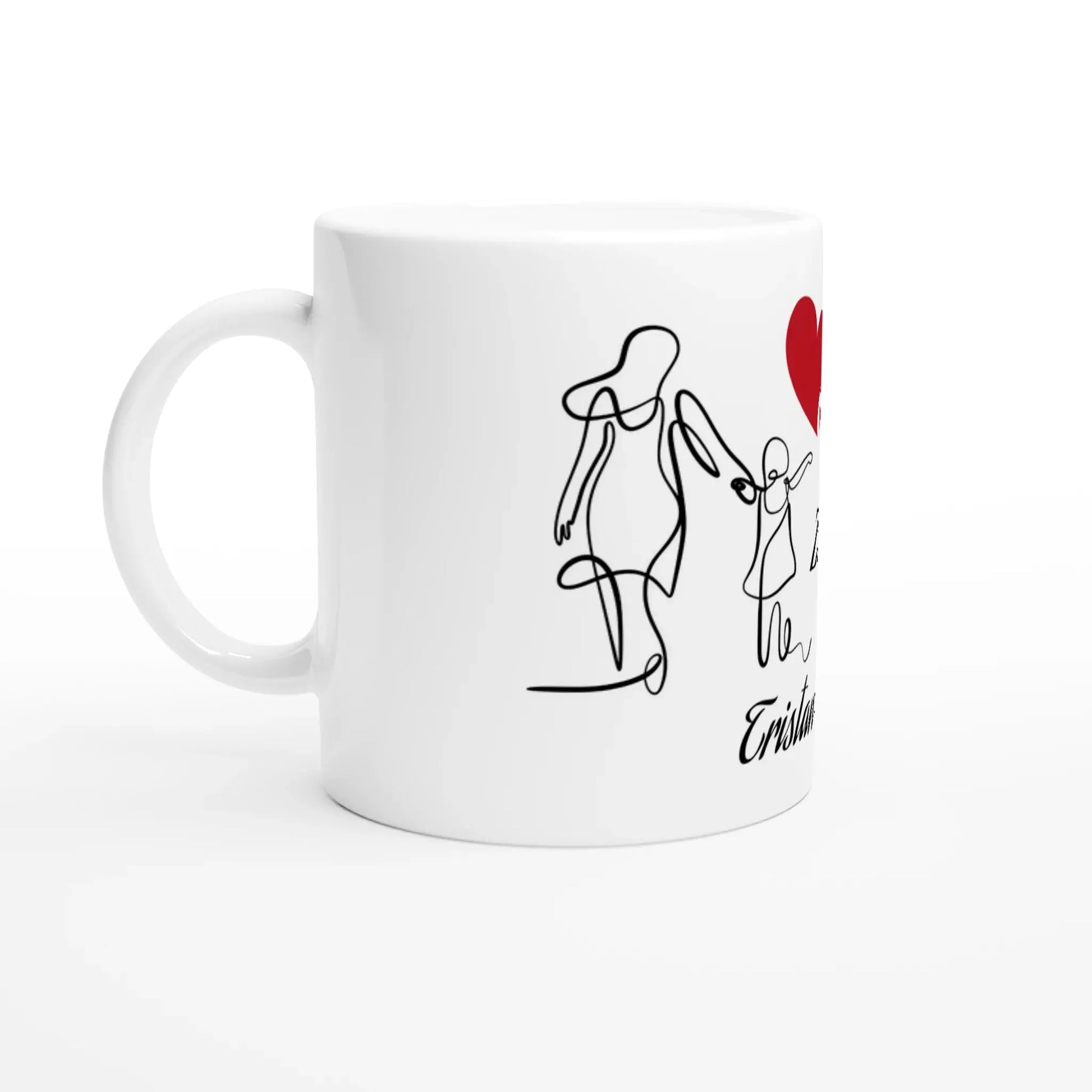 Weiße Keramiktasse zum Muttertag bedrucken lassen 💕 - Zoey Kunstdrucke