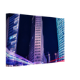 Dekoration mit Charakter. Berlin bei Nacht Canvas Art Print – Premium Textured Wandbild: für stilvolle Raumgestaltung. Schlicht, elegant und wirkungsvoll.