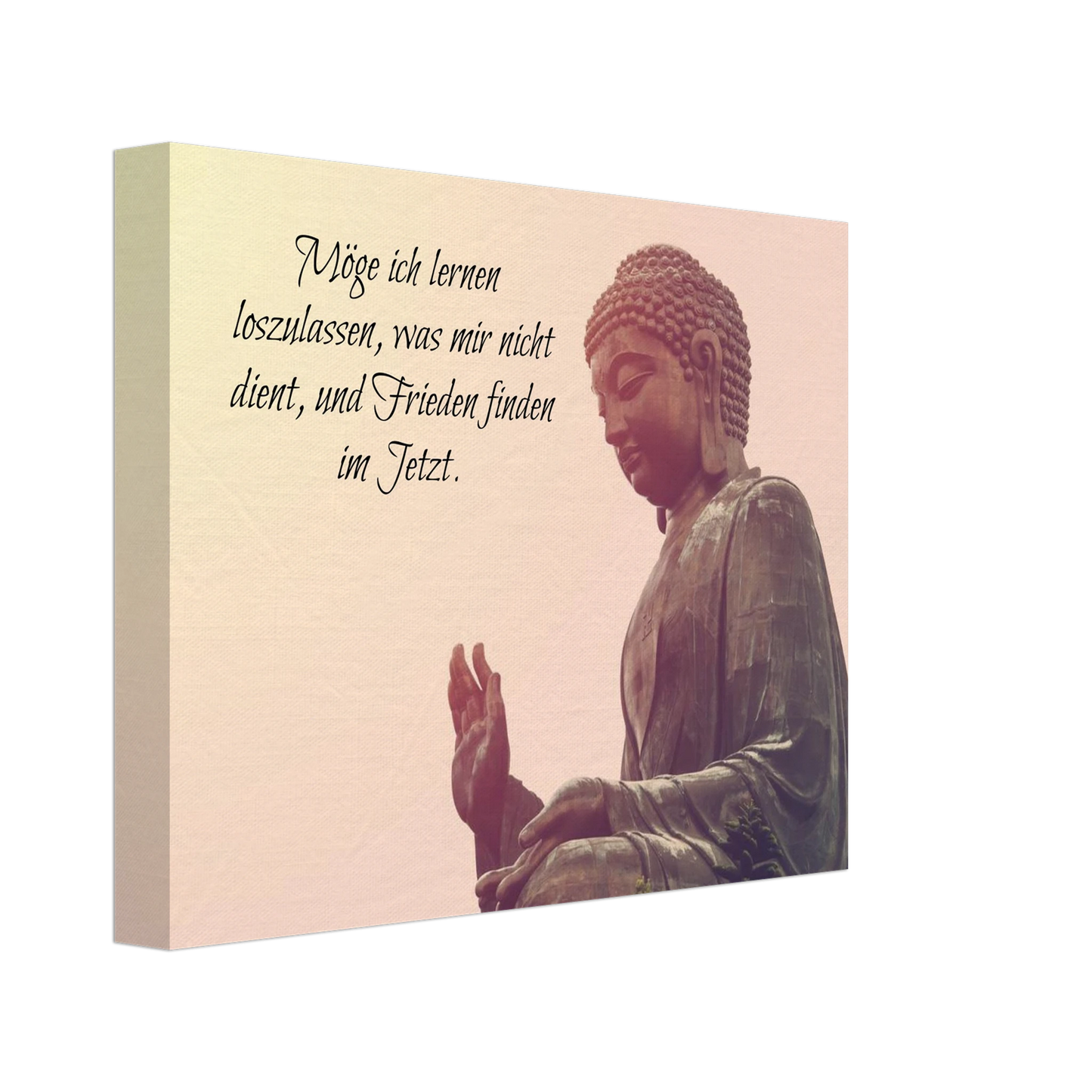 Dekoration mit Charakter. Tibetan Kraftgebete Canvas Print – Immersive Art Experience: für stilvolle Raumgestaltung. Schlicht, elegant und wirkungsvoll.