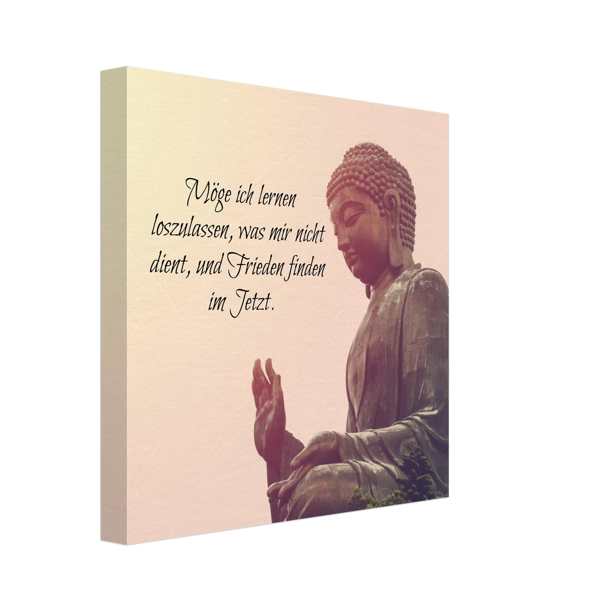 Tibetan Kraftgebete Canvas Print – Immersive Art Experience – Wandbild auf Leinwand mit individuell gewähltem Motiv