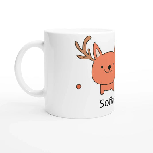 Weiße 11 oz 312 Ml Kaffeetasse mit Weihnachtsmotiv 🎅 - Zoey Kunstdrucke