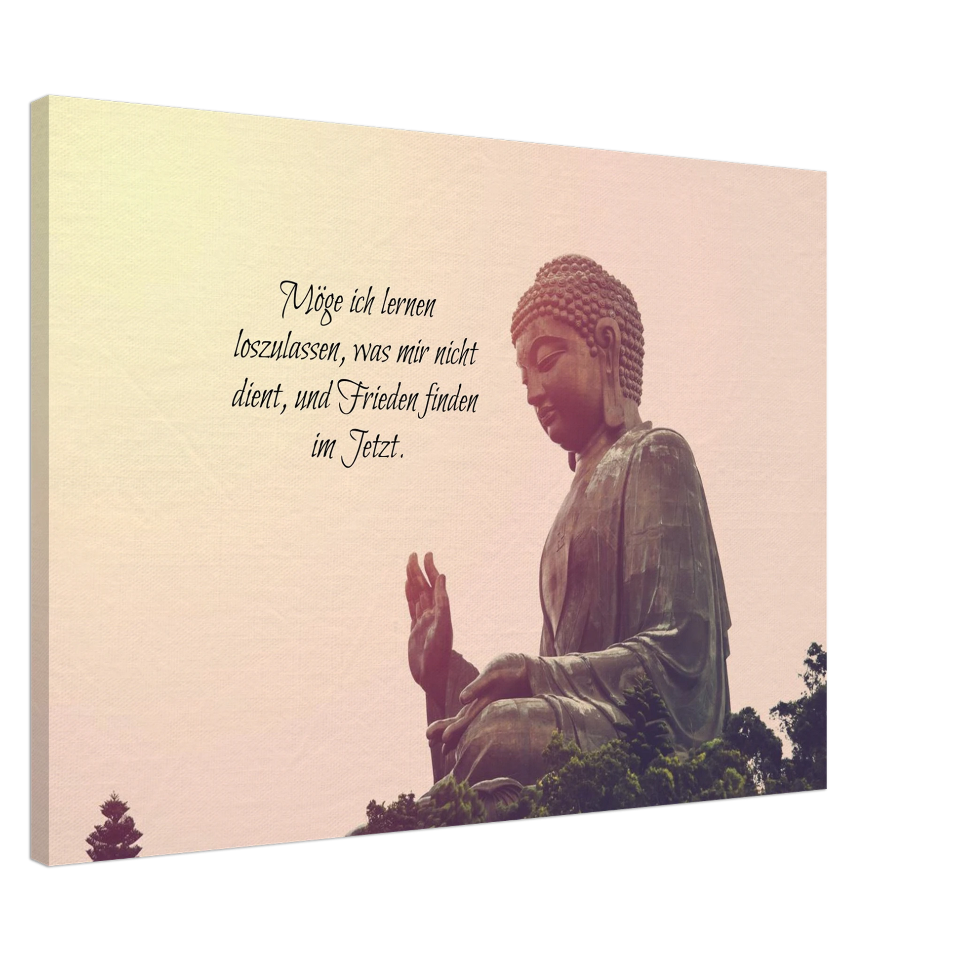 Dekoration mit Charakter. Tibetan Kraftgebete Canvas Print – Immersive Art Experience: für stilvolle Raumgestaltung. Schlicht, elegant und wirkungsvoll.