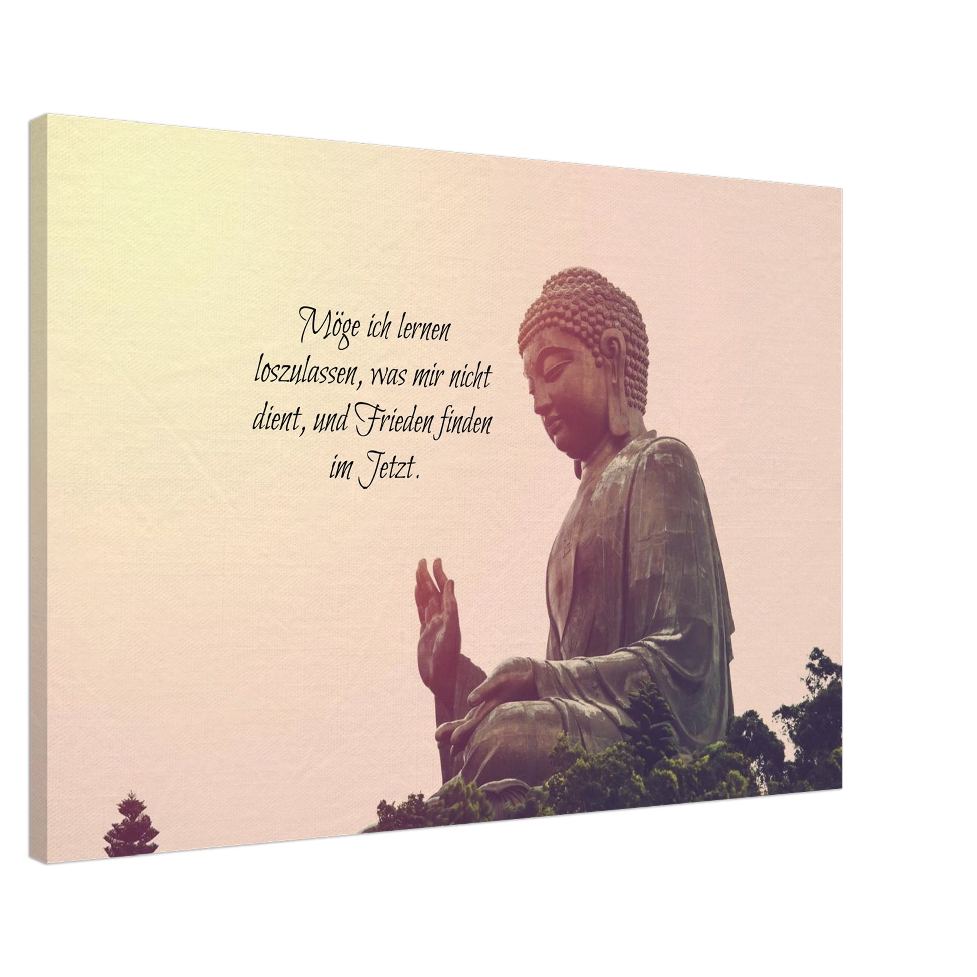 Dekoration mit Charakter. Tibetan Kraftgebete Canvas Print – Immersive Art Experience: für stilvolle Raumgestaltung. Schlicht, elegant und wirkungsvoll.