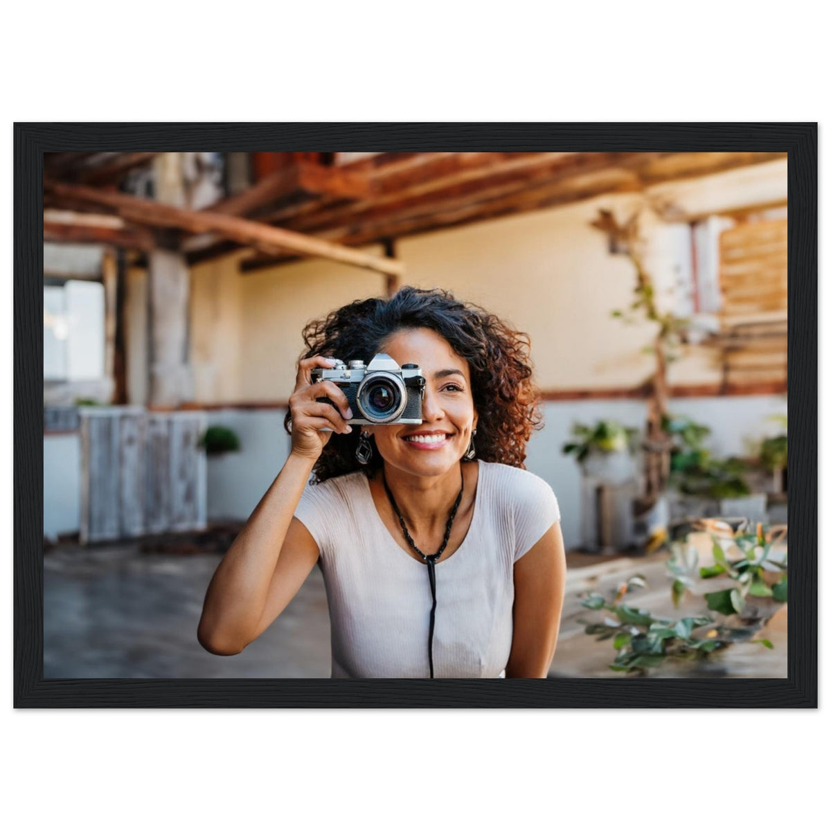 Classic Matte Paper Wooden Framed Poster – Wandposter mit individuell gewähltem Motiv