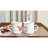 Hochwertige Keramiktasse für jeden Anlass. Emaille-Becher  mit 12 oz ca 340 ML Premiumtasse mit Motiv zu Weihnachten: spülmaschinenfest und mikrowellengeeignet. Ein besonderer Genuss für Kaffee- oder Teeliebhaber.