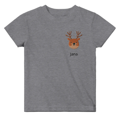 Liebevolle Erinnerung an Kindheitsmomente. Classic Baby Crewneck T-shirt personalisiertes Kindershirt zu Weihnachten🎅: voller Geborgenheit und Fantasie. Ein Highlight für das Kinderzimmer.