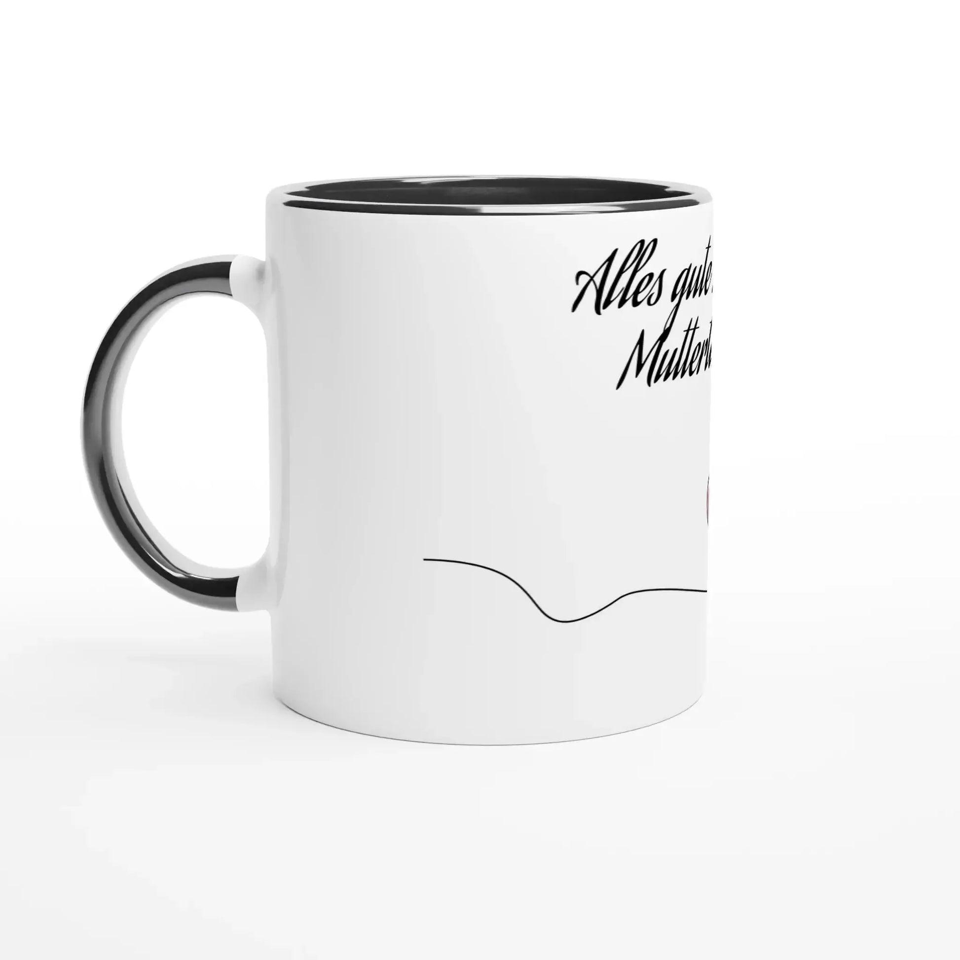 Hochwertige Keramiktasse für jeden Anlass. Weiße Keramiktasse 11oz mit Farbe an der Innenseite: spülmaschinenfest und mikrowellengeeignet. Ein besonderer Genuss für Kaffee- oder Teeliebhaber.