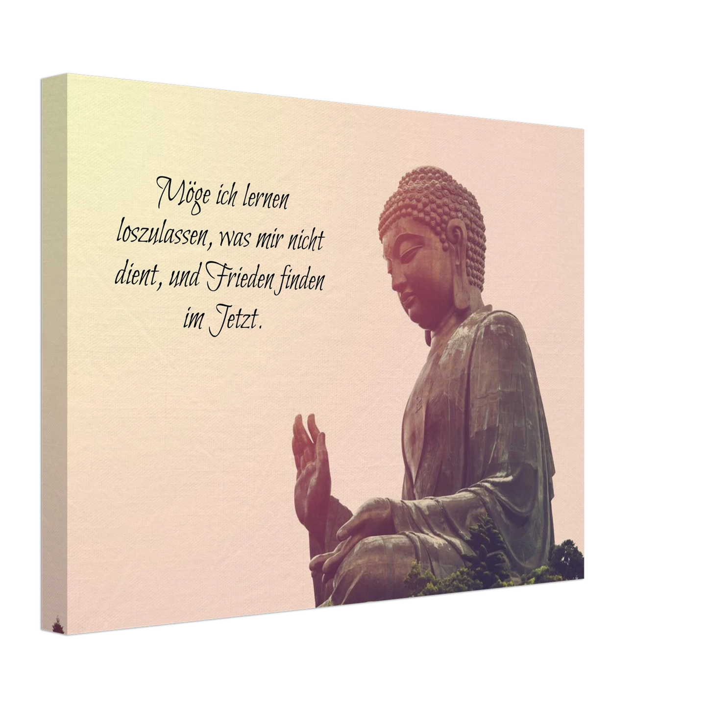 Stimmungsvolle Wandkunst für stilvolle Räume. Tibetan Kraftgebete Canvas Print – Immersive Art Experience: zeitlos und harmonisch. Schlicht, elegant und wirkungsvoll.