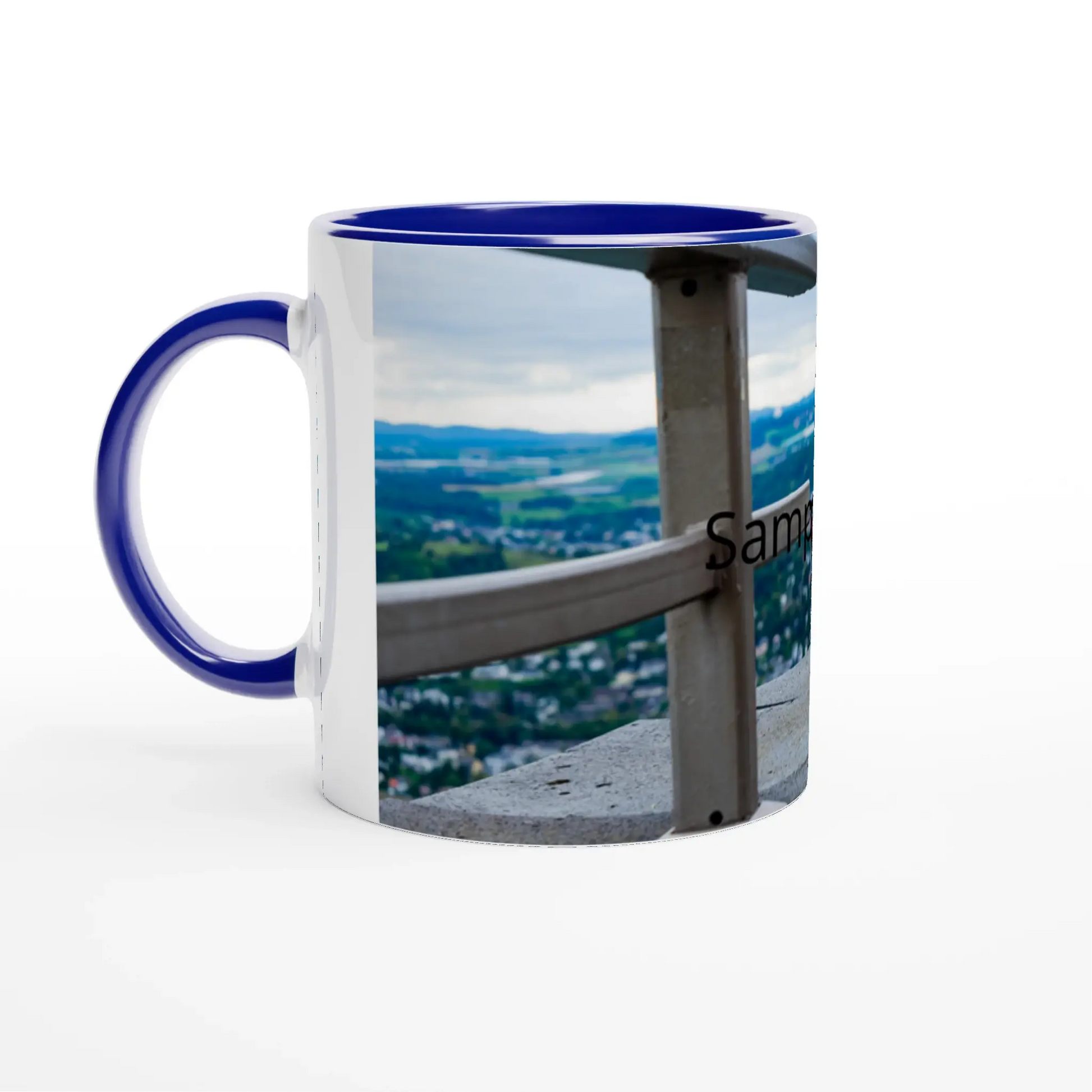 White 11oz Ceramic Mug with Color Inside - Zoey Kunstdrucke