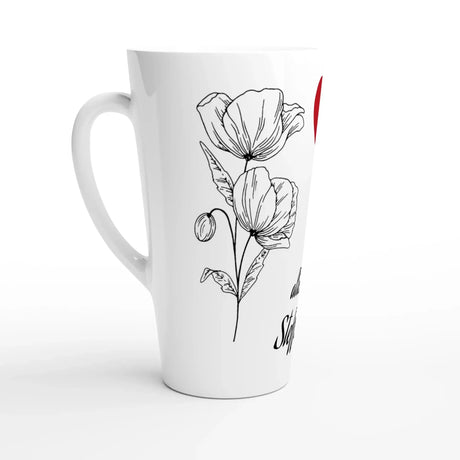 Stimmungsvolle Wandkunst für stilvolle Räume. Weiße Latte-Tasse 17oz: zeitlos und harmonisch. Schlicht, elegant und wirkungsvoll.