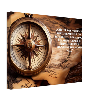 Dekoration mit Charakter. Nordische Kraftgebete auf Leinwand: für stilvolle Raumgestaltung. Eine besondere Bereicherung für jeden Raum.