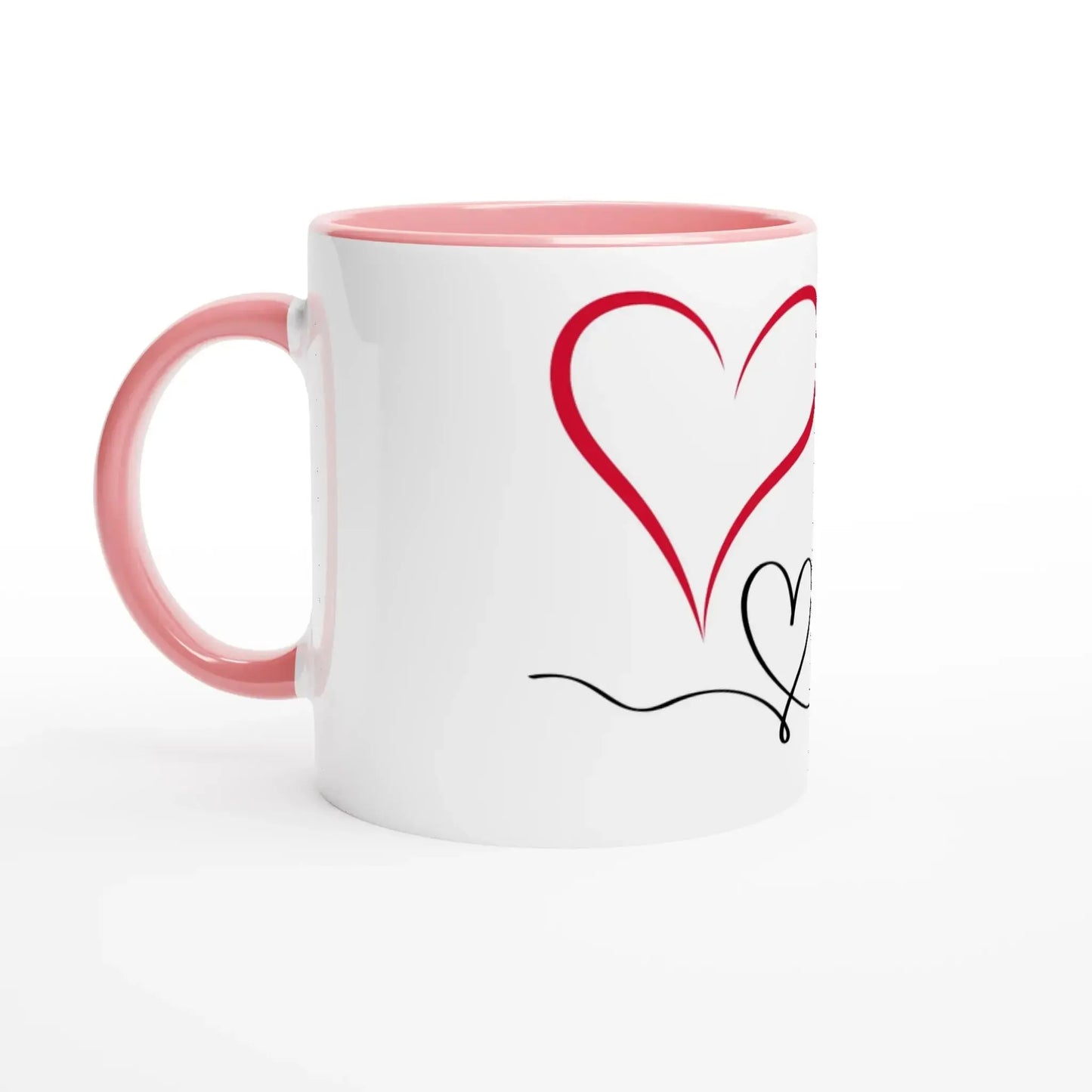 Liebevoll gestaltete personalisierte Tasse. Weiße Keramiktasse 11oz mit Farbe an der Innenseite: spülmaschinenfest und mikrowellengeeignet. Ein besonderer Genuss für Kaffee- oder Teeliebhaber.