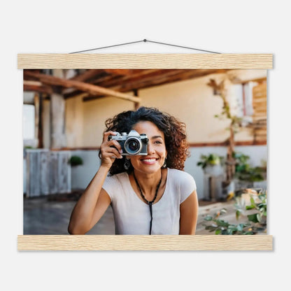 Ein Ausdruck moderner Ästhetik. Individuelles Selbstportrait  mit Holzleisten – Dein Foto als Kunstwerk: zeitlos und harmonisch. Schlicht, elegant und wirkungsvoll.