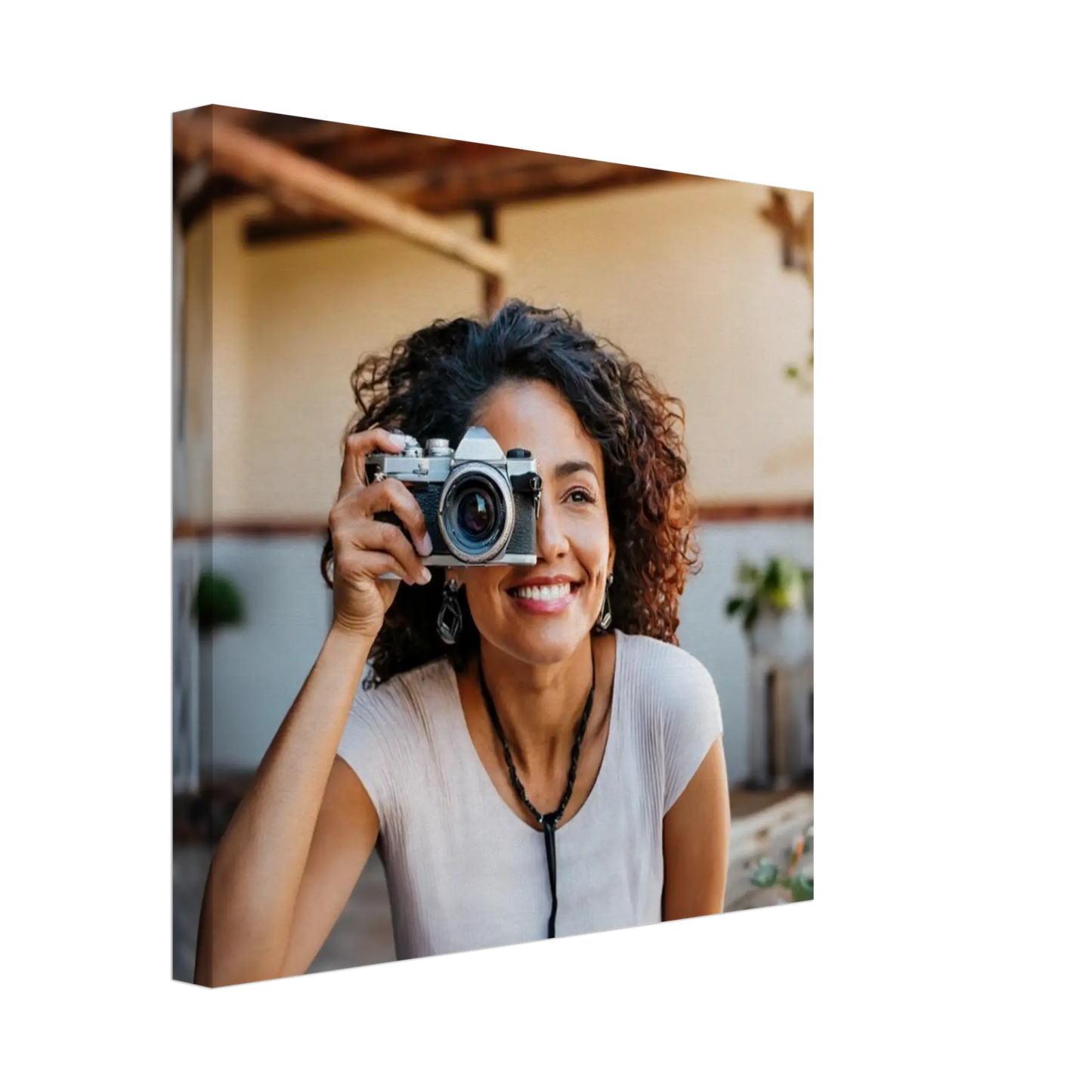 Individuelle Familienportraits auf Leinwand mit Foto 30 % auf Leinwände Black Friday - Zoey Kunstdrucke