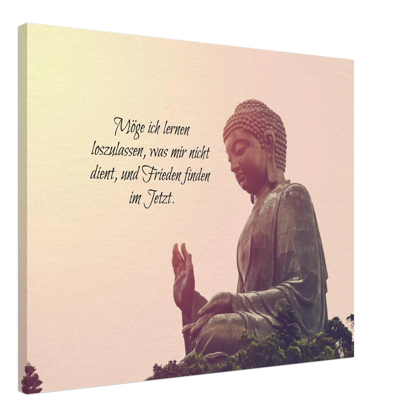 Dekoration mit Charakter. Tibetan Kraftgebete Canvas Print – Immersive Art Experience: zeitlos und harmonisch. Schlicht, elegant und wirkungsvoll.