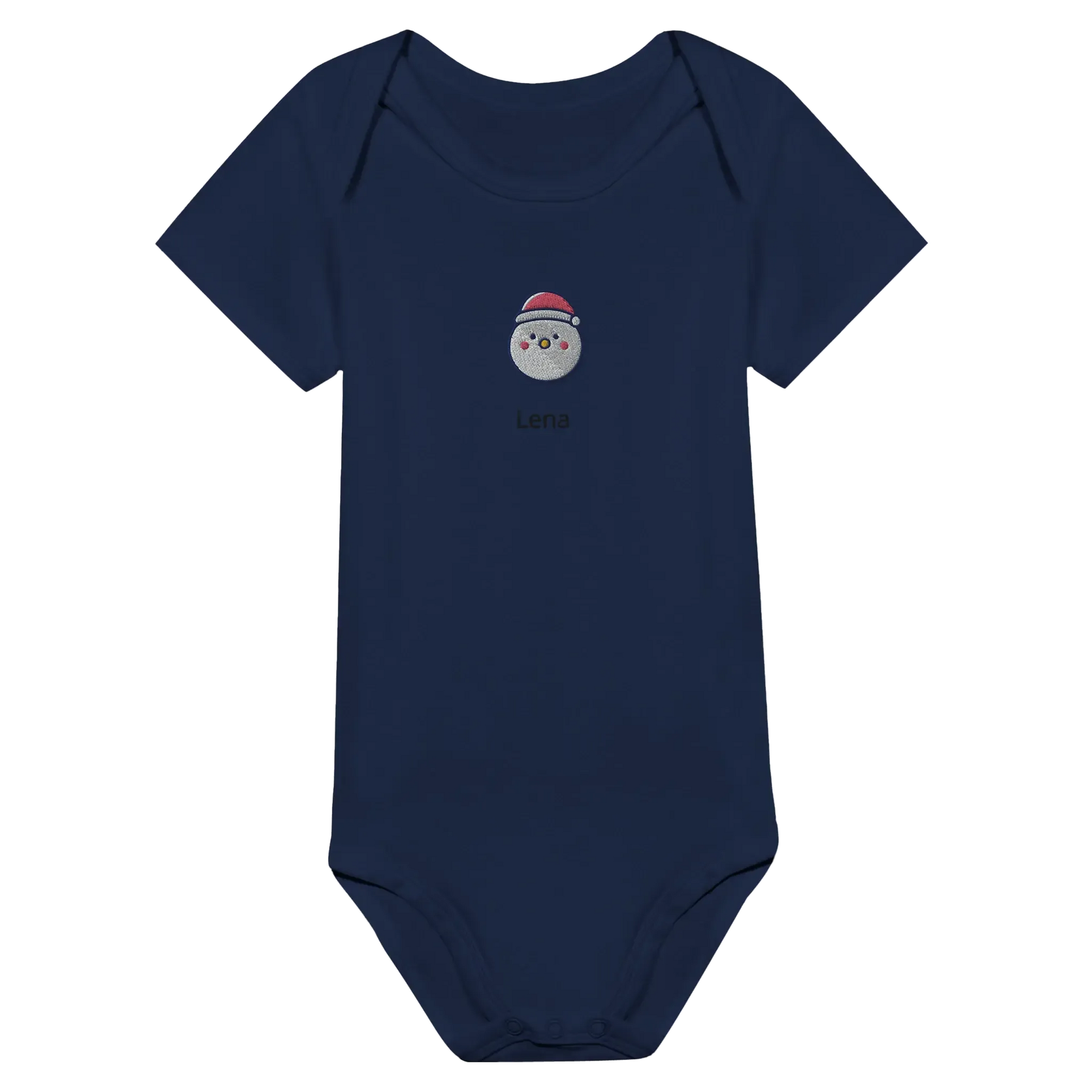 Liebevolle Erinnerung an Kindheitsmomente. Classic Baby Short Sleeve Bodysuit personalisiertes Geschenk zu Weihachten 🎅: freundlich und verspielt gestaltet. Zaubert ein Lächeln auf jedes Gesicht.