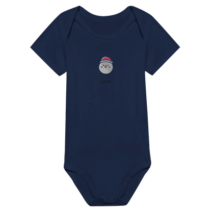 Liebevolle Erinnerung an Kindheitsmomente. Classic Baby Short Sleeve Bodysuit personalisiertes Geschenk zu Weihachten 🎅: freundlich und verspielt gestaltet. Zaubert ein Lächeln auf jedes Gesicht.