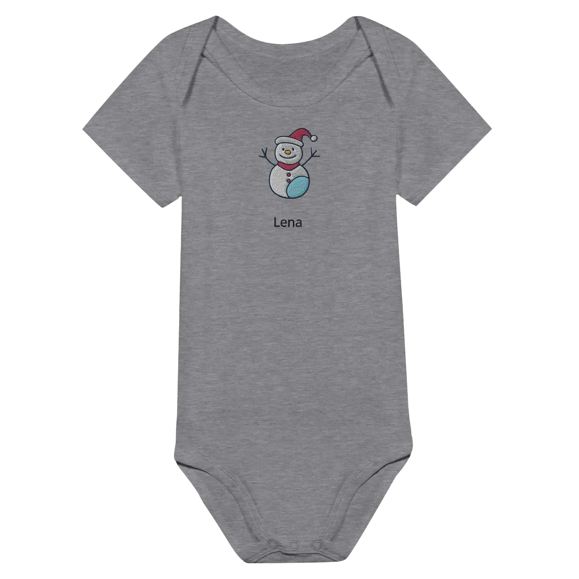 Liebevolle Erinnerung an Kindheitsmomente. Classic Baby Short Sleeve Bodysuit personalisiertes Geschenk zu Weihachten 🎅: freundlich und verspielt gestaltet. Zaubert ein Lächeln auf jedes Gesicht.