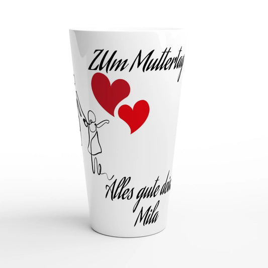 Weiße Latte-Tasse 17oz - Zoey Kunstdrucke