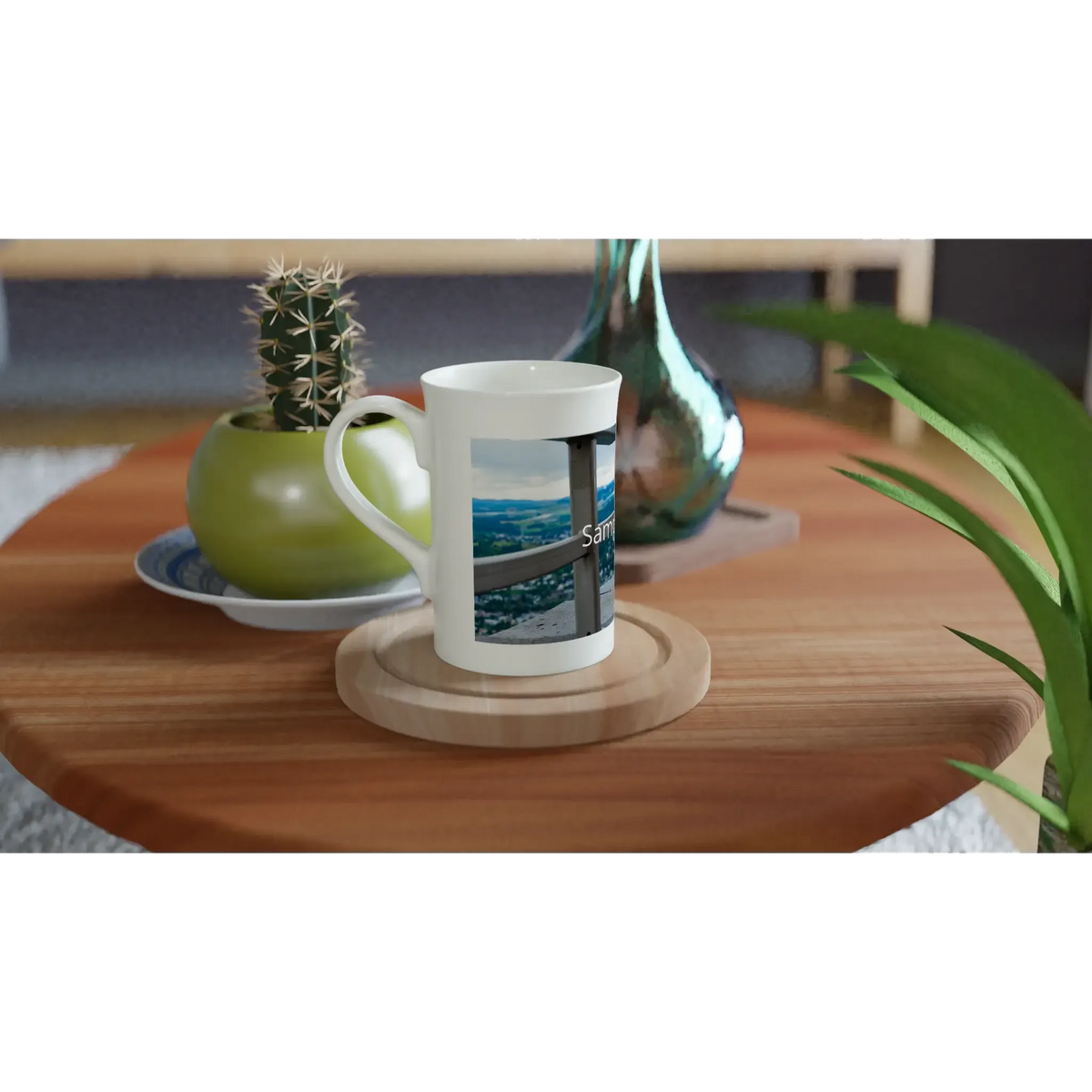 Stimmungsvolle Wandkunst für stilvolle Räume. White 10oz / ca 384 ML Slim Porzellan Becher dein Foto auf Tasse: zeitlos und harmonisch. Eine besondere Bereicherung für jeden Raum.