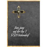 Stimmungsvolle Wandkunst für stilvolle Räume. Trauerspruch Bruder auf Kunstdruckkarte - 10 er pack: zeitlos und harmonisch. Eine besondere Bereicherung für jeden Raum.