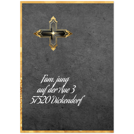 Stimmungsvolle Wandkunst für stilvolle Räume. Trauerspruch Bruder auf Kunstdruckkarte - 10 er pack: zeitlos und harmonisch. Eine besondere Bereicherung für jeden Raum.