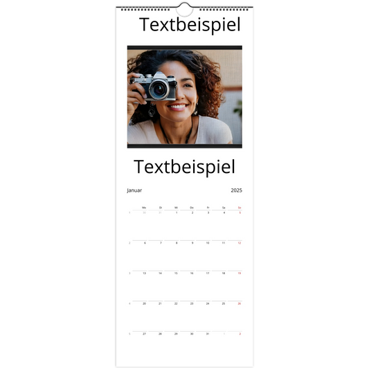 Ein Ausdruck moderner Ästhetik. Wandkalender 2025 personalisierbar  (EU & Rest der Welt): für stilvolle Raumgestaltung. Schlicht, elegant und wirkungsvoll.