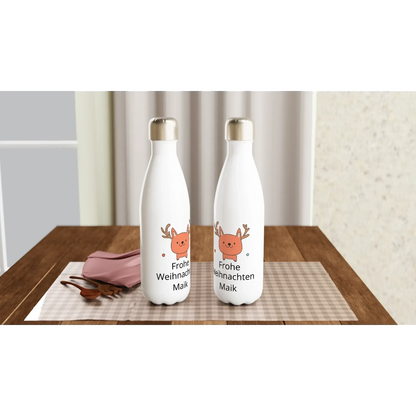 Leicht anzubringen und langlebig, einzigartige kunst für dein zuhause, für wohnzimmer, büro oder flur, white 17oz 480 ml wasserflasche aus edelstahl mit weihnachtsmotiv 🎅, emotionale Erinnerung, einzigartiges Design, nachhaltig produziert.