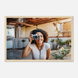 Dekoration mit Charakter. Personalisierbares Holzrahmen- – Elegantes individuelles Foto Kunstwerk: für stilvolle Raumgestaltung. Schlicht, elegant und wirkungsvoll.