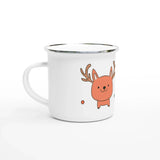 Liebevoll gestaltete personalisierte Tasse. Emaille-Becher  mit 12 oz ca 340 ML Premiumtasse mit Motiv zu Weihnachten: spülmaschinenfest und mikrowellengeeignet. Ein besonderer Genuss für Kaffee- oder Teeliebhaber.