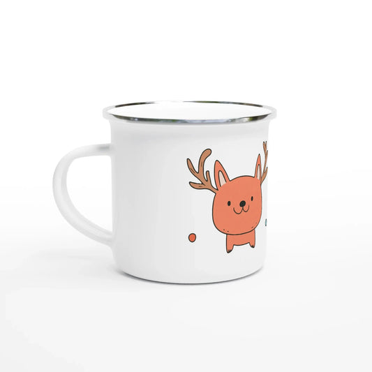 Emaille-Becher mit 12 oz ca 340 ML Premiumtasse mit Motiv zu Weihnachten 🎅 - Zoey Kunstdrucke