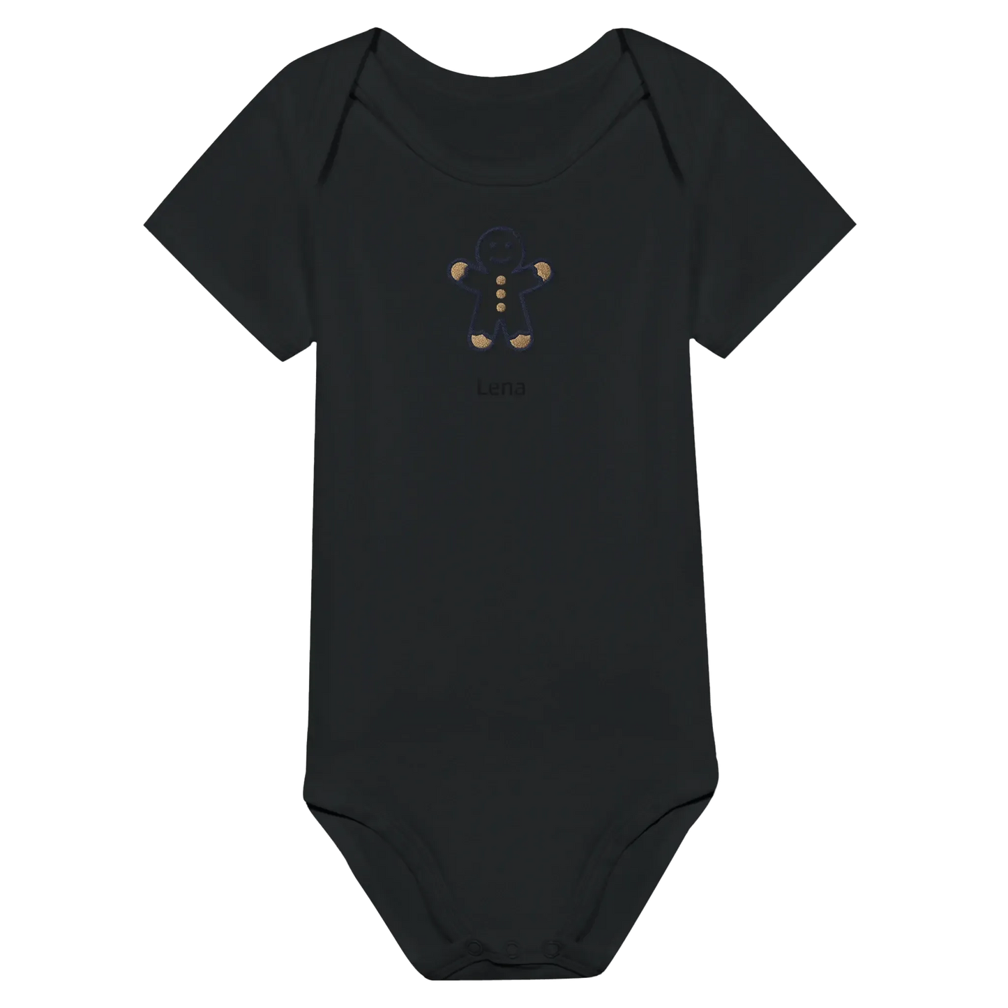 Liebevolle Erinnerung an Kindheitsmomente. Classic Baby Short Sleeve Bodysuit personalisiertes Geschenk zu Weihachten 🎅: freundlich und verspielt gestaltet. Zaubert ein Lächeln auf jedes Gesicht.