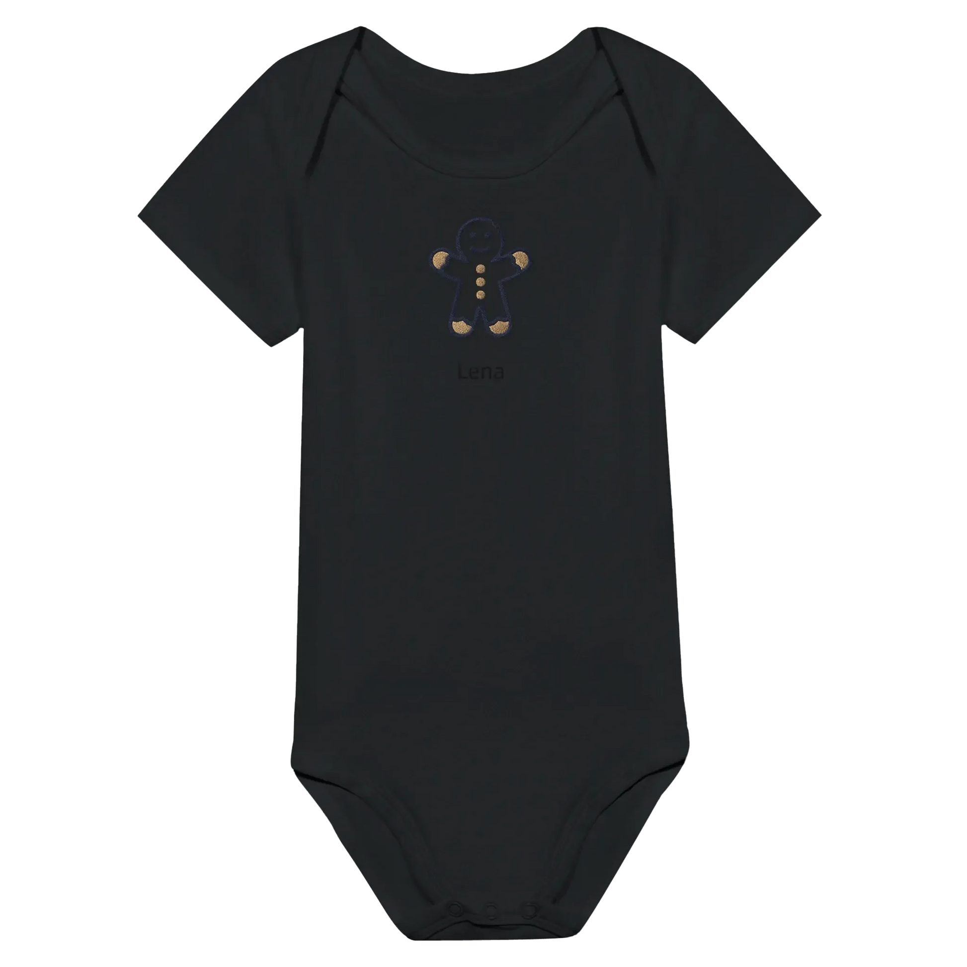 Liebevolle Erinnerung an Kindheitsmomente. Classic Baby Short Sleeve Bodysuit personalisiertes Geschenk zu Weihachten 🎅: freundlich und verspielt gestaltet. Zaubert ein Lächeln auf jedes Gesicht.