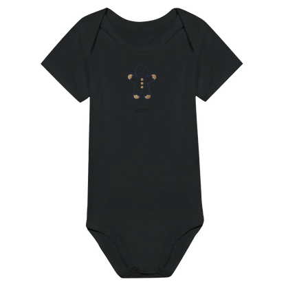 Liebevolle Erinnerung an Kindheitsmomente. Classic Baby Short Sleeve Bodysuit personalisiertes Geschenk zu Weihachten 🎅: freundlich und verspielt gestaltet. Zaubert ein Lächeln auf jedes Gesicht.