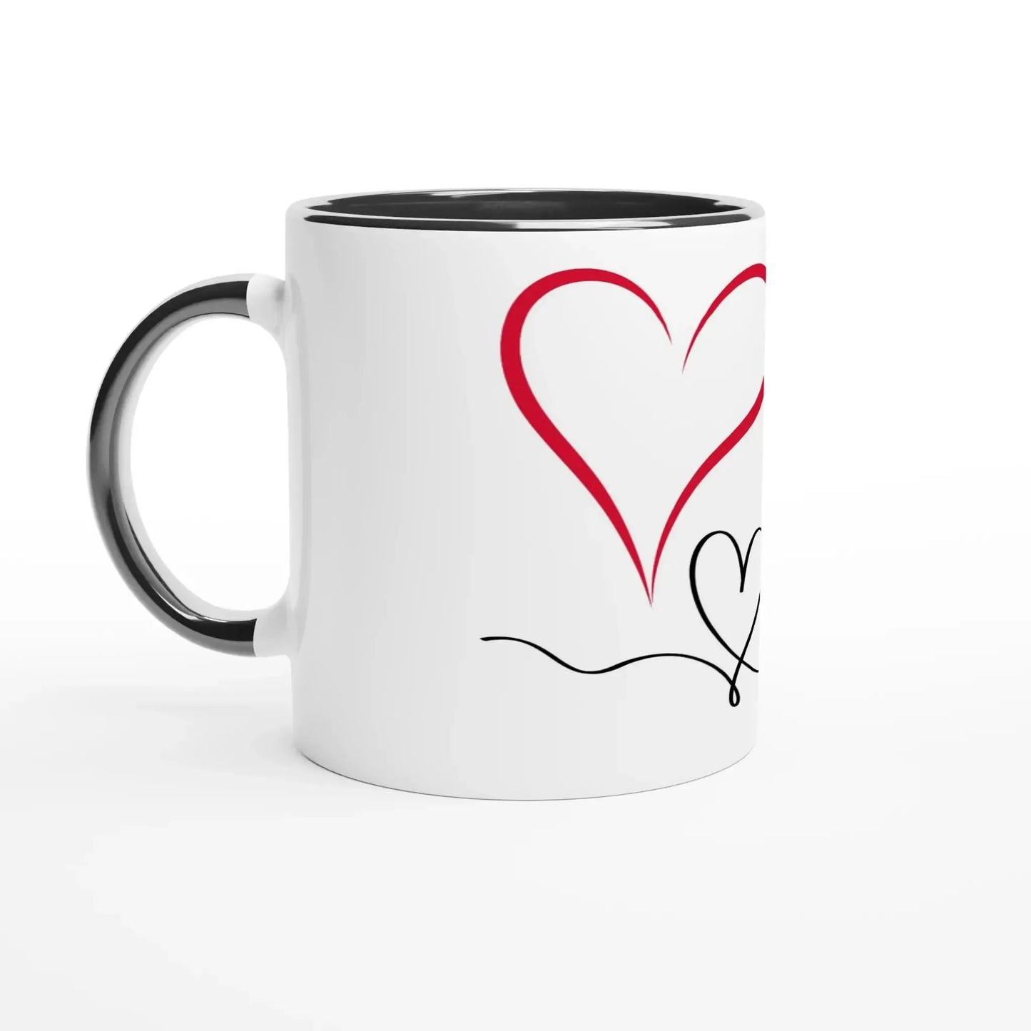 Hochwertige Keramiktasse für jeden Anlass. Weiße Keramiktasse 11oz mit Farbe an der Innenseite: ideal für Büro, Homeoffice oder Zuhause. Ein besonderer Genuss für Kaffee- oder Teeliebhaber.