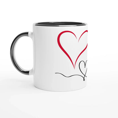 Hochwertige Keramiktasse für jeden Anlass. Weiße Keramiktasse 11oz mit Farbe an der Innenseite: ideal für Büro, Homeoffice oder Zuhause. Ein besonderer Genuss für Kaffee- oder Teeliebhaber.