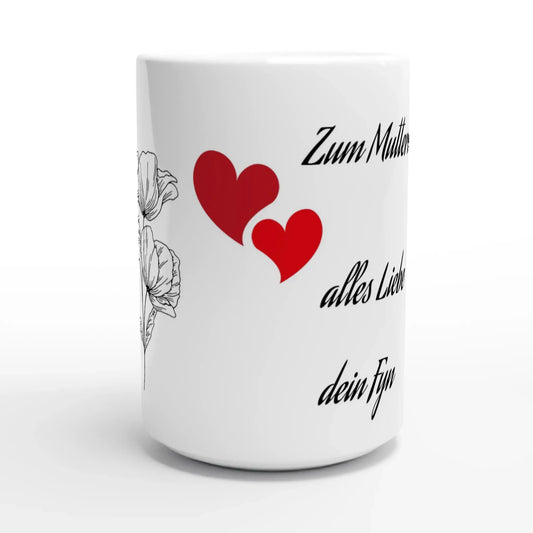 Weiße Keramiktasse 15oz - Zoey Kunstdrucke