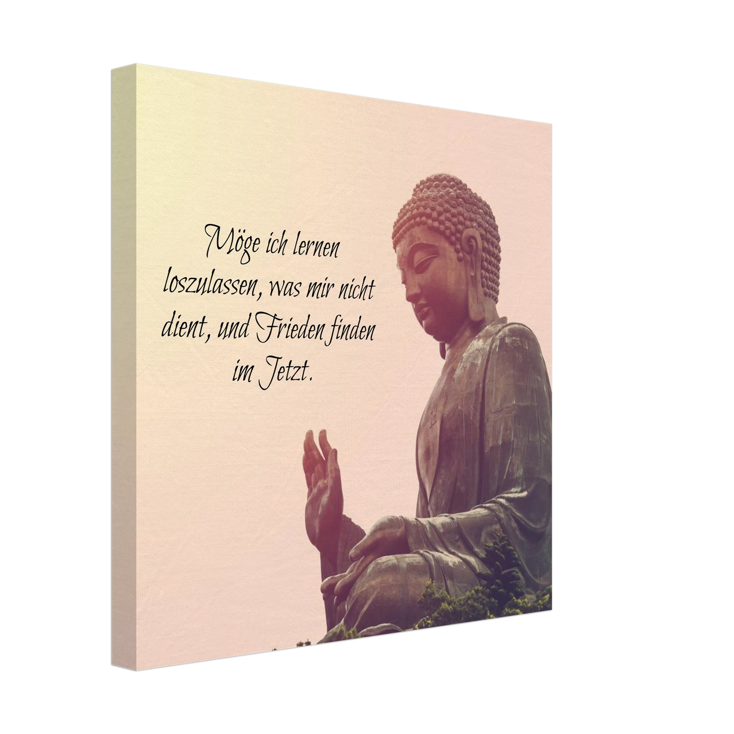 Stimmungsvolle Wandkunst für stilvolle Räume. Tibetan Kraftgebete Canvas Print – Immersive Art Experience: zeitlos und harmonisch. Schlicht, elegant und wirkungsvoll.