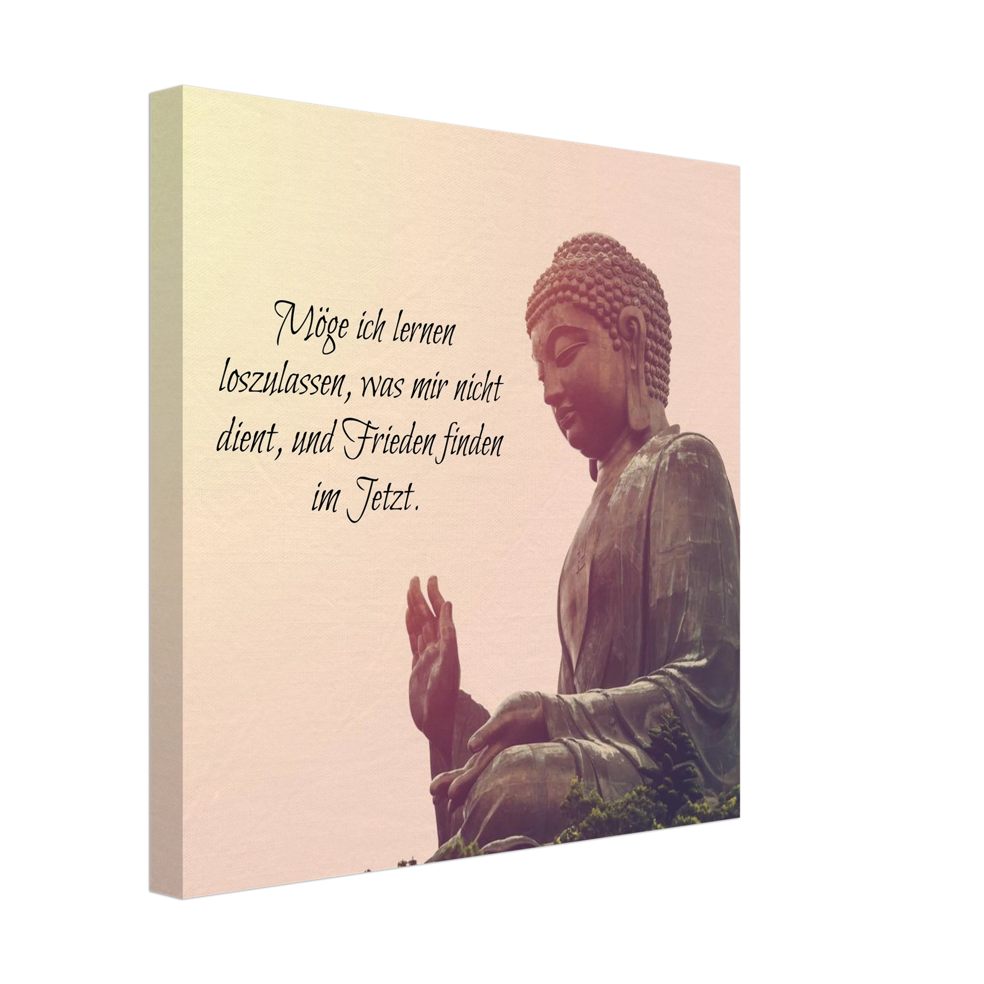 Stimmungsvolle Wandkunst für stilvolle Räume. Tibetan Kraftgebete Canvas Print – Immersive Art Experience: zeitlos und harmonisch. Schlicht, elegant und wirkungsvoll.