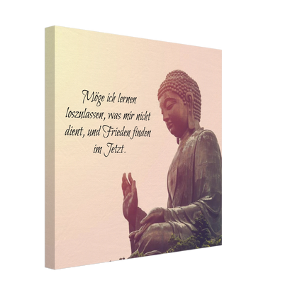 Stimmungsvolle Wandkunst für stilvolle Räume. Tibetan Kraftgebete Canvas Print – Immersive Art Experience: zeitlos und harmonisch. Schlicht, elegant und wirkungsvoll.