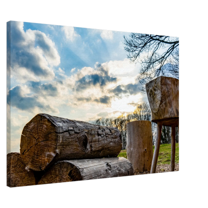 Ein Ausdruck moderner Ästhetik. Leinwand Kunstdruck Licht bricht Schatten – Nahe Kundert 70x100 cm / 28x40": passt in jedes Ambiente. Eine besondere Bereicherung für jeden Raum.