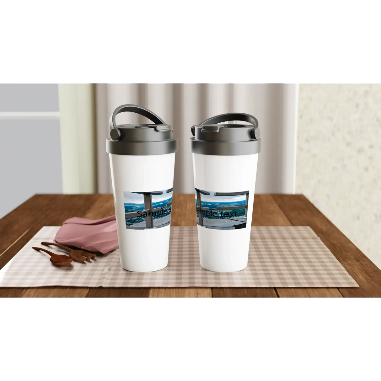 Liebevoll gestaltete personalisierte Tasse. Personalisierte Fototasse für Familienbilder – 15 oz Edelstahl Reisebecher: mit eigenem Namen, Spruch oder Foto. Ein besonderer Genuss für Kaffee- oder Teeliebhaber.