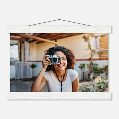 Ein Ausdruck moderner Ästhetik. Individuelles Selbstportrait  mit Holzleisten – Dein Foto als Kunstwerk: passt in jedes Ambiente. Schlicht, elegant und wirkungsvoll.