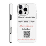 Dekoration mit Charakter. Hartschalen Phone Case für iPhone – QR-Code Visitenkarte - Werbeartikel: zeitlos und harmonisch. Eine besondere Bereicherung für jeden Raum.